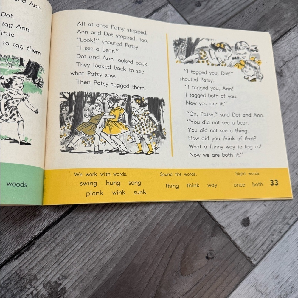 All Around with Dot and Jim 1stPhonetic Keys to Reading Workbook 1953 Vintage - Picture 8 of 13
